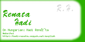 renata hadi business card